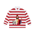Color Block Stripe Polo Shirt
