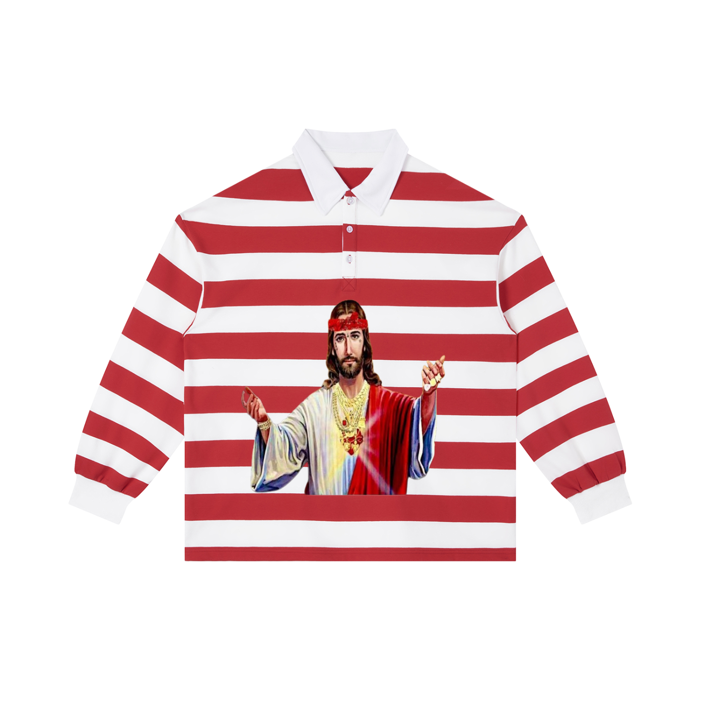 Color Block Stripe Polo Shirt