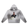 Sun Fade Frayed Fleece Hoodie